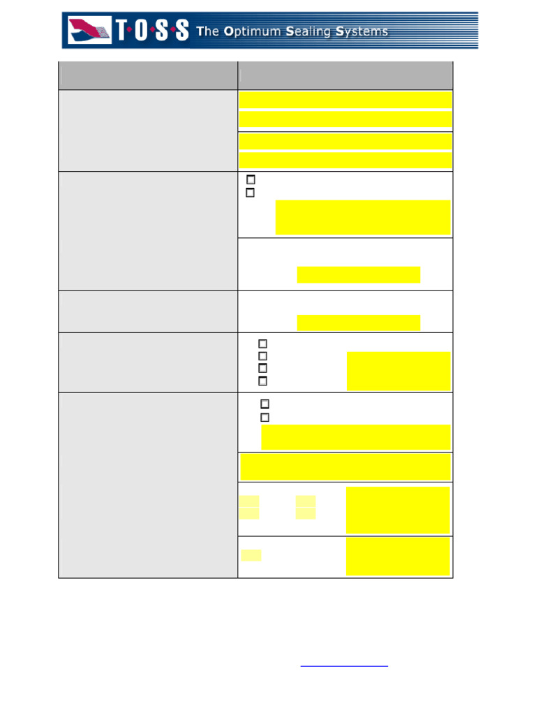 TOSS Former Application Form | PDF | Seam (Sewing)
