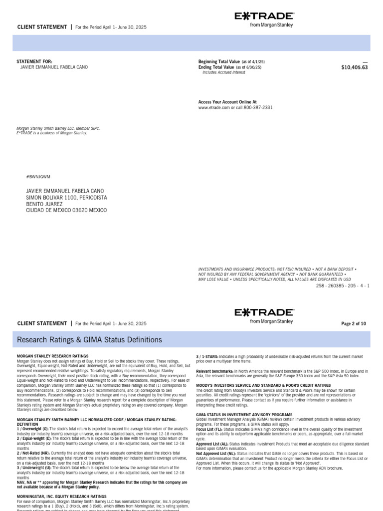 ClientStatements 0385 063025 | PDF | Interest | Bonds (Finance)