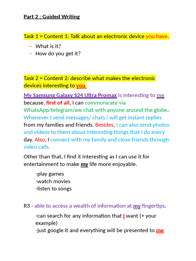 Guided Writing | PDF