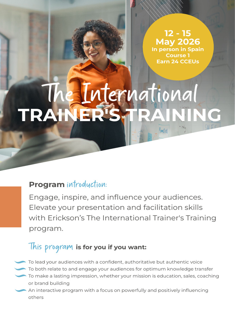TTT-The International Trainers Training | PDF | Learning | Leadership