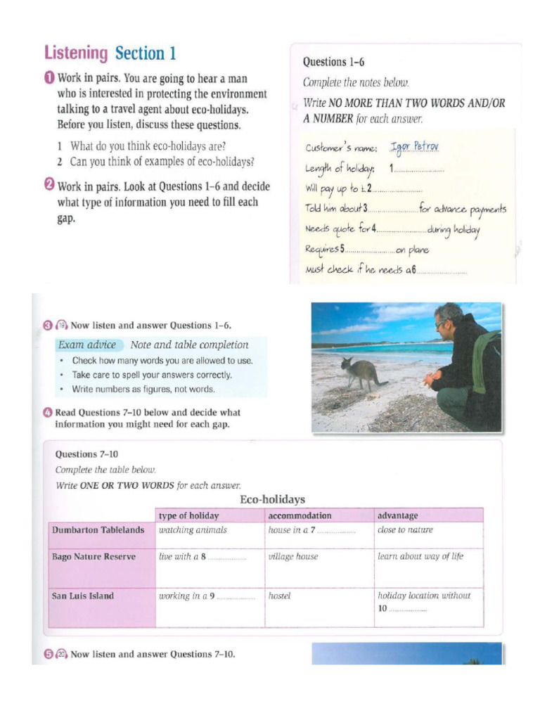 Listening - Handout | PDF