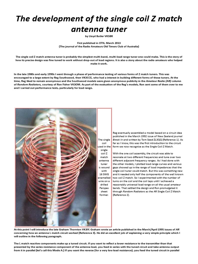 History Single Coil Z | PDF
