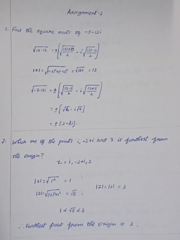 Maths Assignment Day 2 | PDF