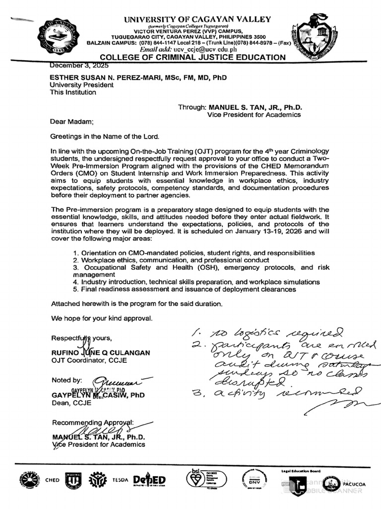 4th Year Pre Immersion Program | PDF