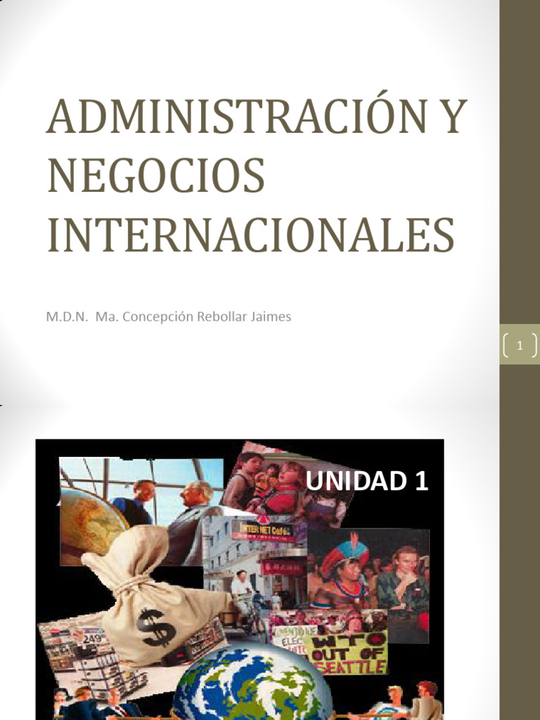 Administración y Negocios Internacionales | PDF | Mercado (economía ...