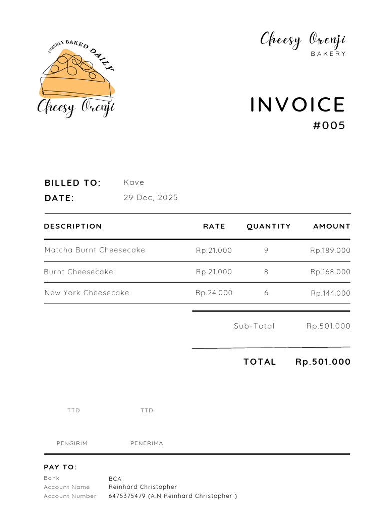 Cheesy Invoice - 20260117 - 165749 - 0000 | PDF