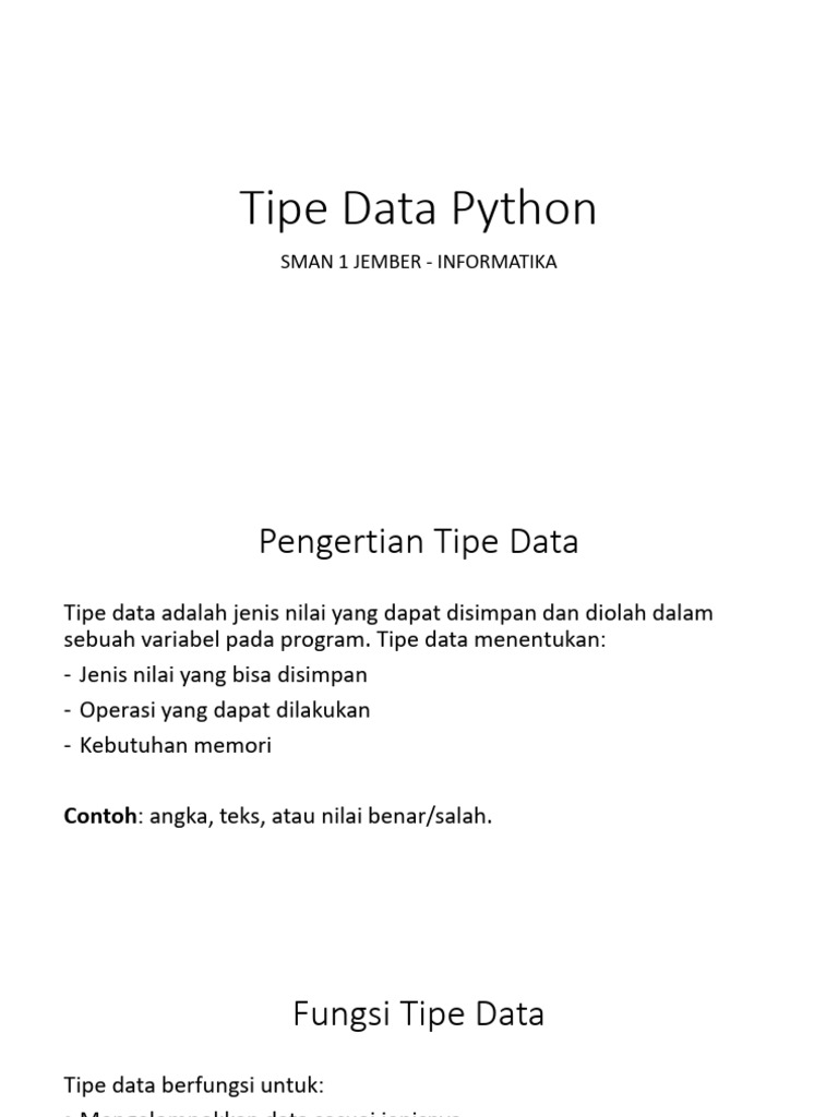 2 Tipe Data | PDF