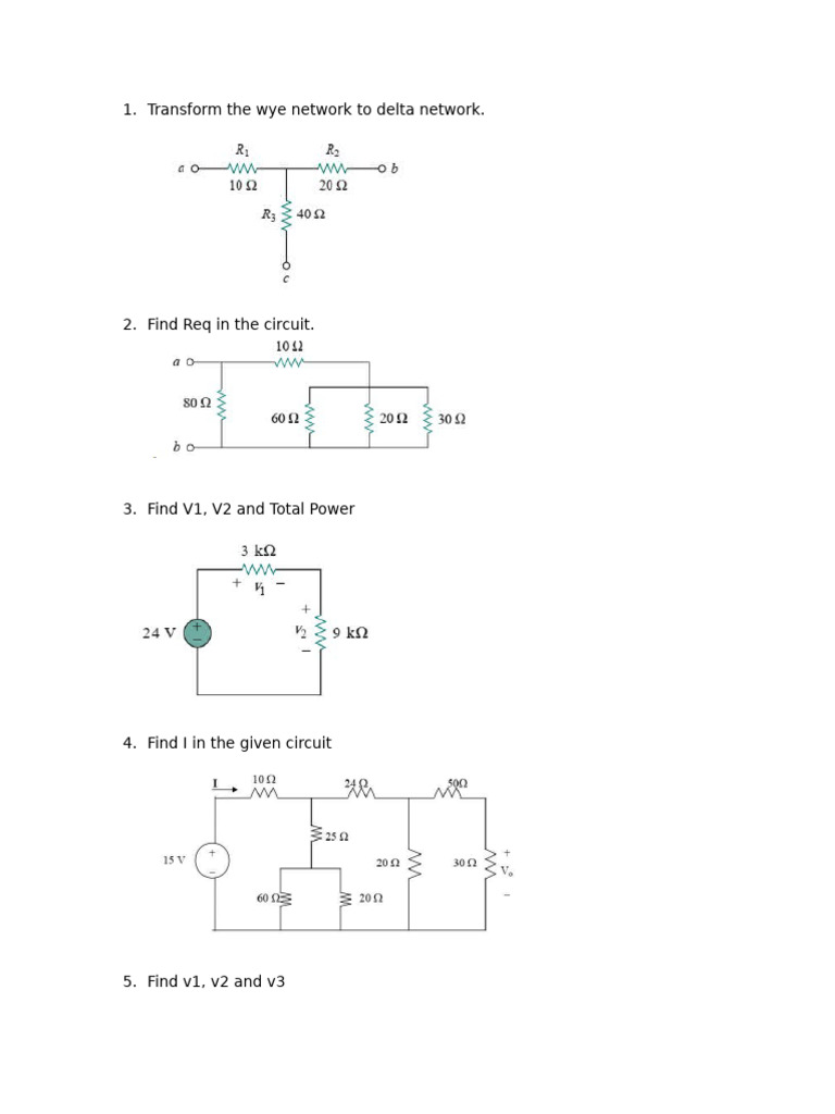 Basic EE Seatwork 11.7.2024 | PDF