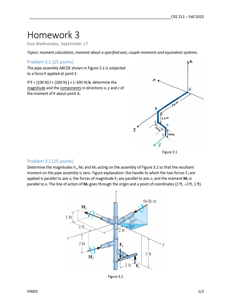 CEE211_HW03 | PDF