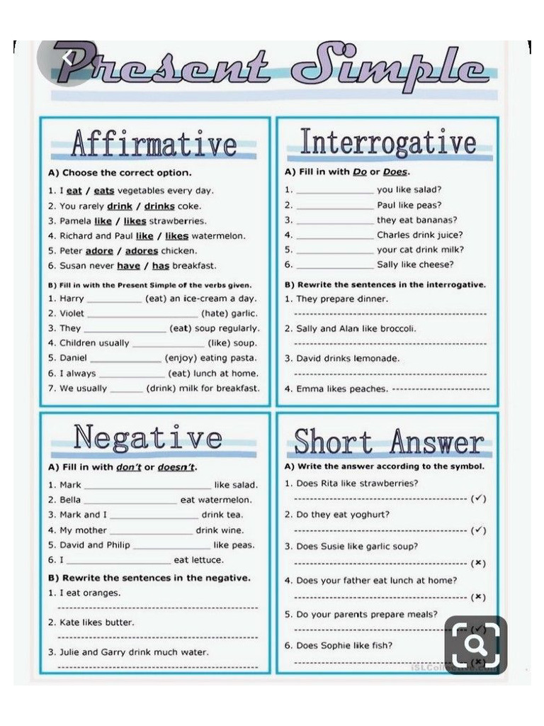 Simple Present – Daily Routines | PDF