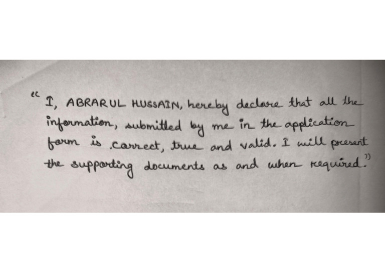 Declaration | PDF