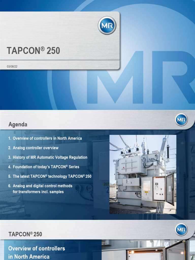 TAPCON® 250 Presentation Further Documents en | PDF | Power Supply ...