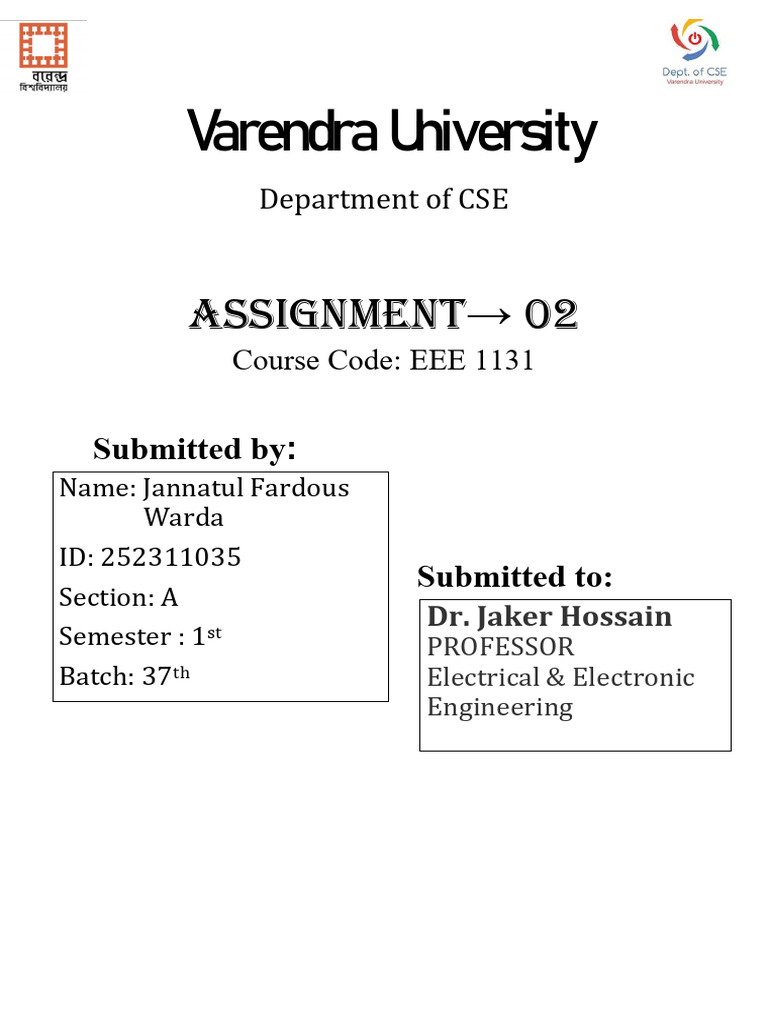 EEE Assingment2 pdf | PDF