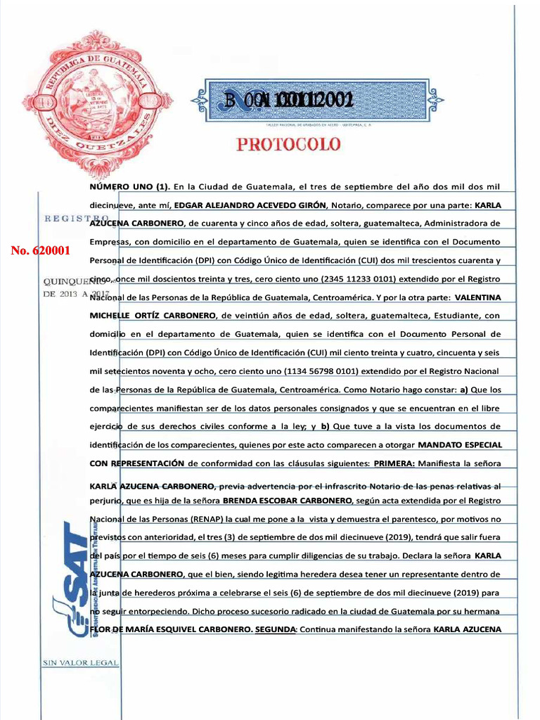 Protocolo Completo Notariado | PDF