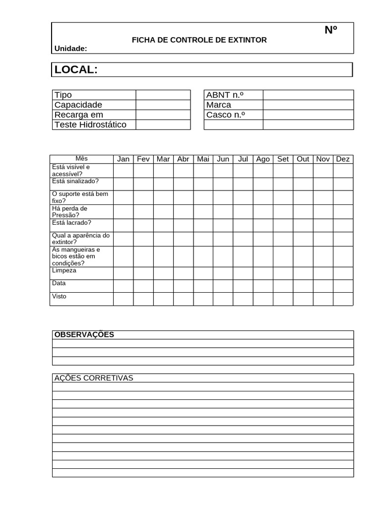 CheckList Extintor | PDF