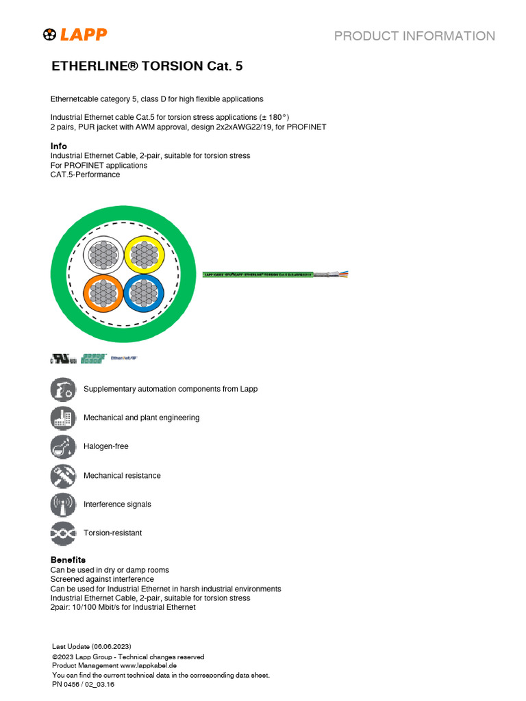 LAPP_PRO26779EN | PDF | Electrical Engineering | Electricity