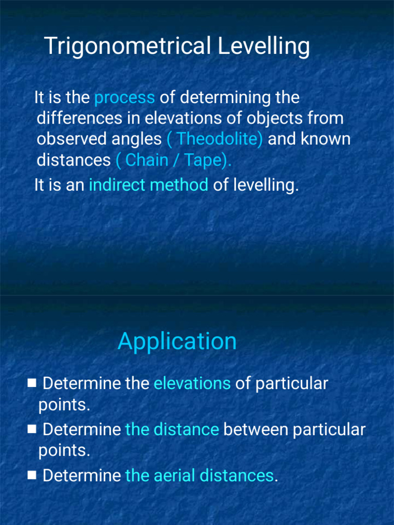 Trigonomtrical Levelling Nibir Sir Autosaved | PDF | Geometric ...