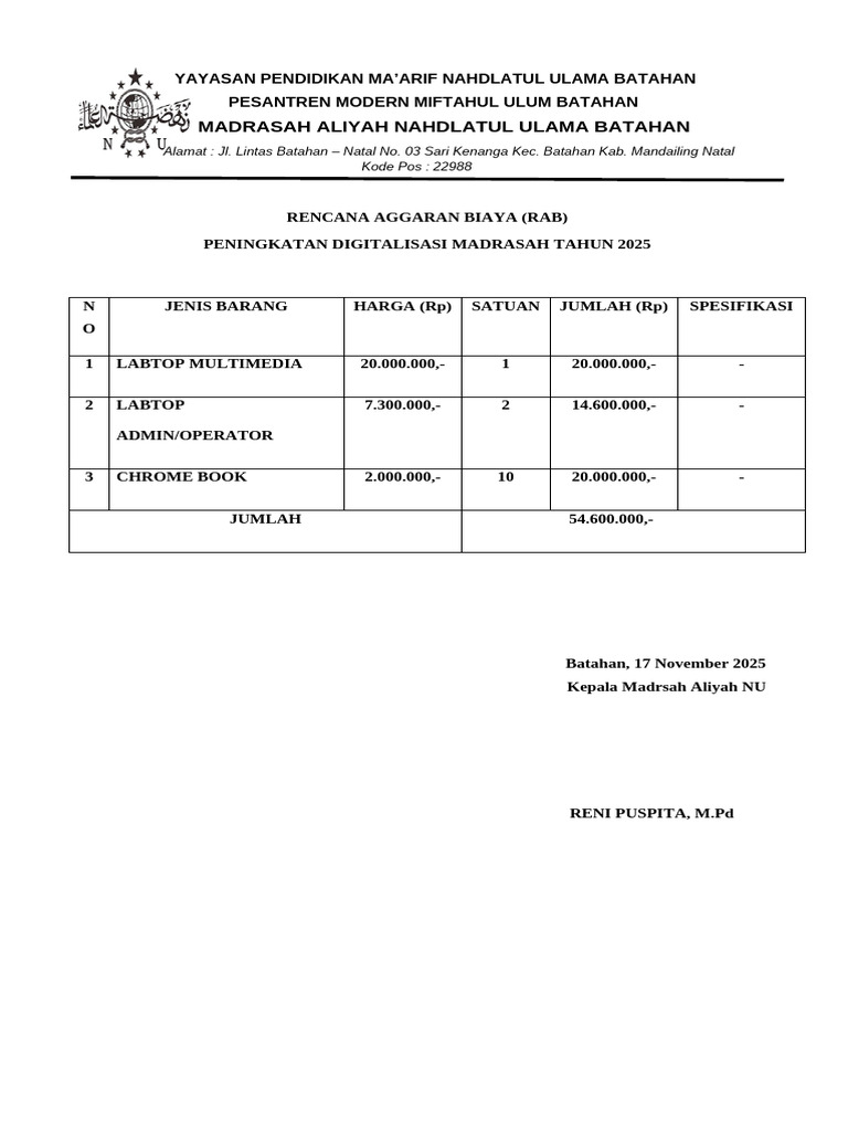 Profil Dan Rab | PDF