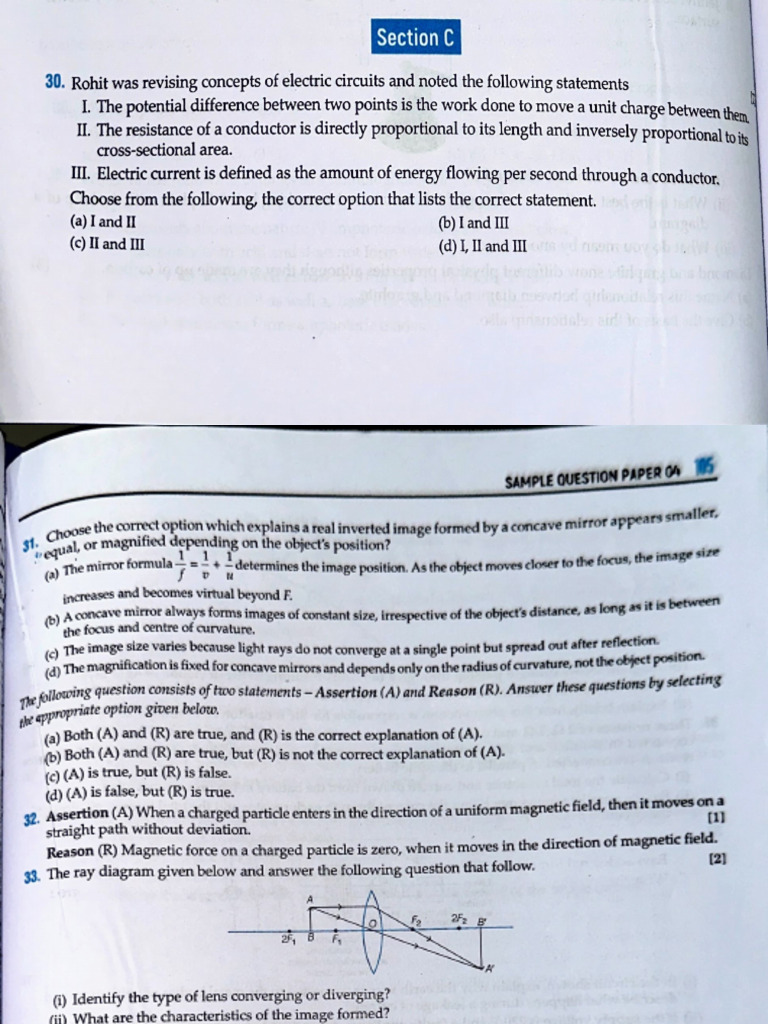 Physics Sample Paper | PDF
