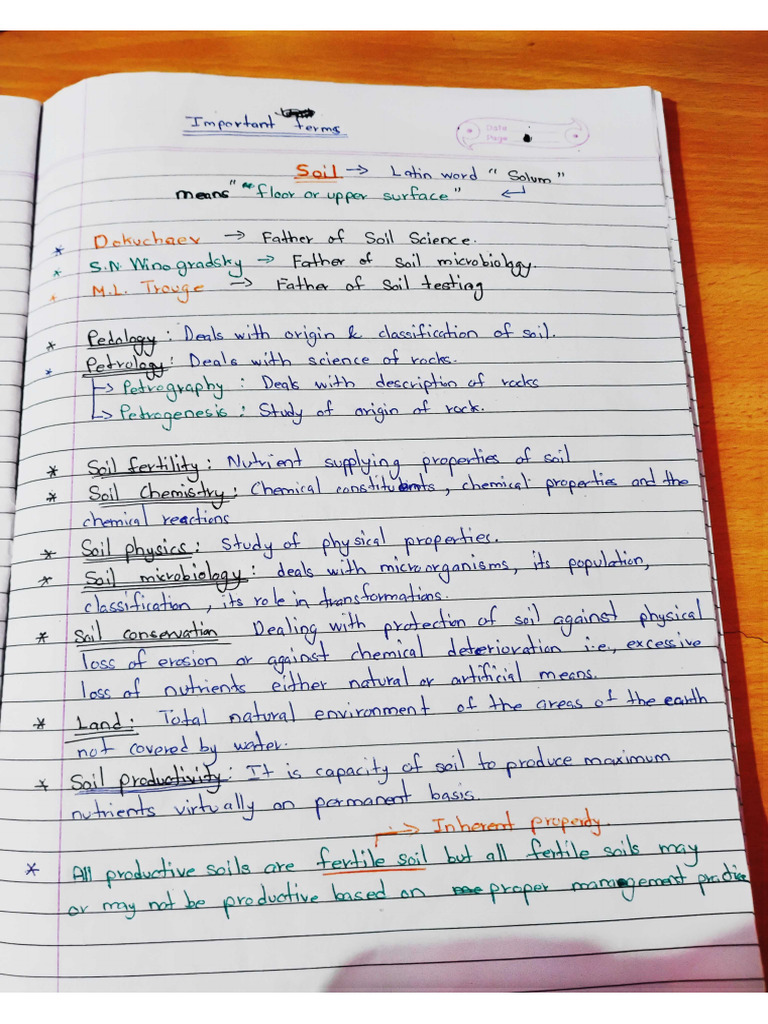 Soil Science Unit 1 Notes | PDF