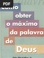 john macarthur jr. - como obter o máximo da palavra de deus