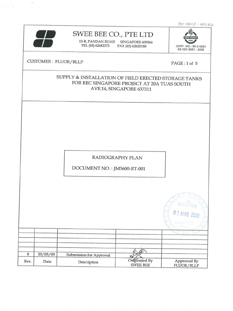 Radiography Plan | PDF