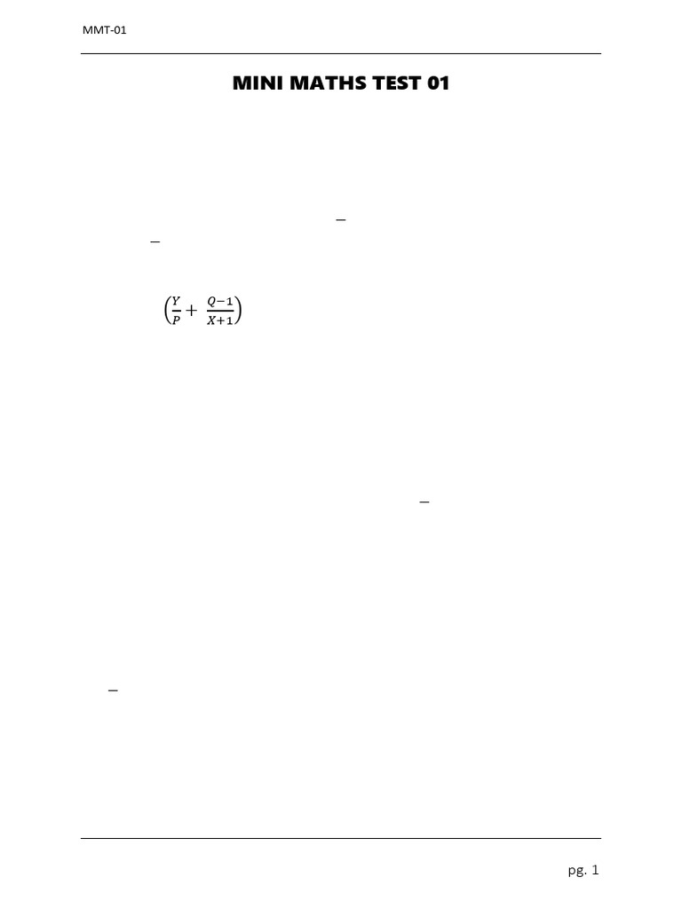 MMT 01 | PDF