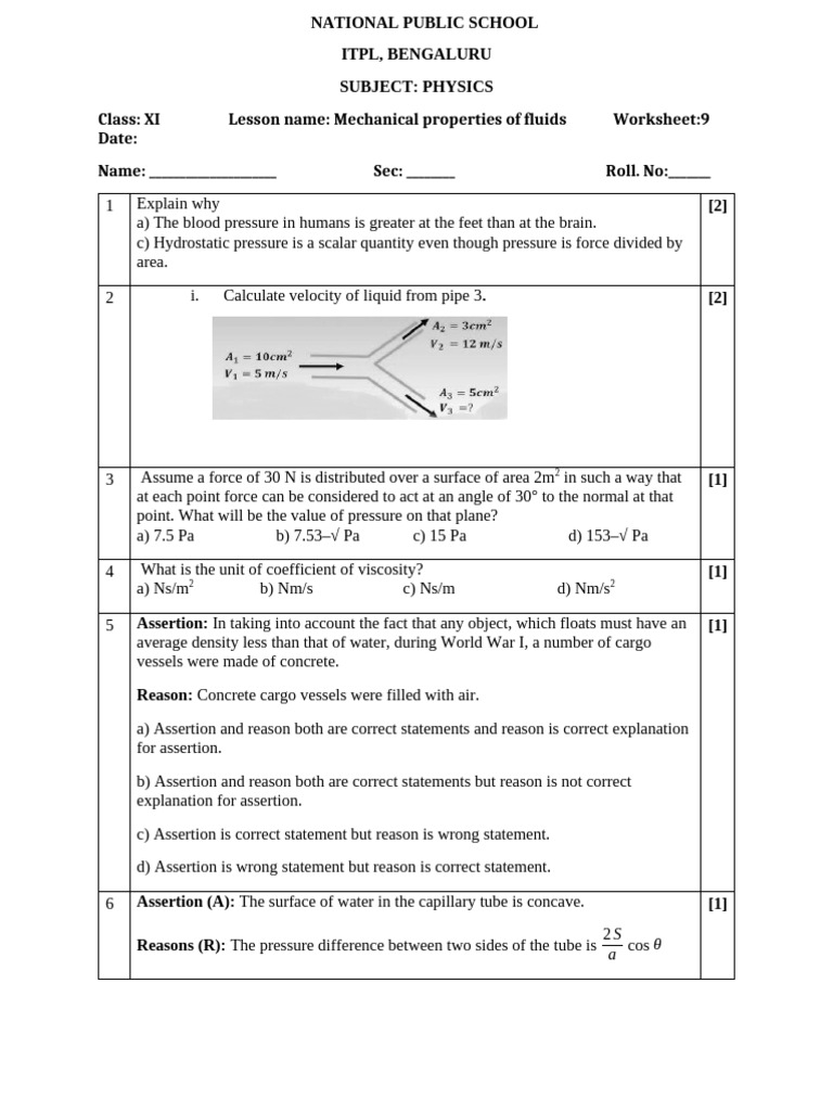 assignment_1770007754 | PDF | Pressure | Quantity