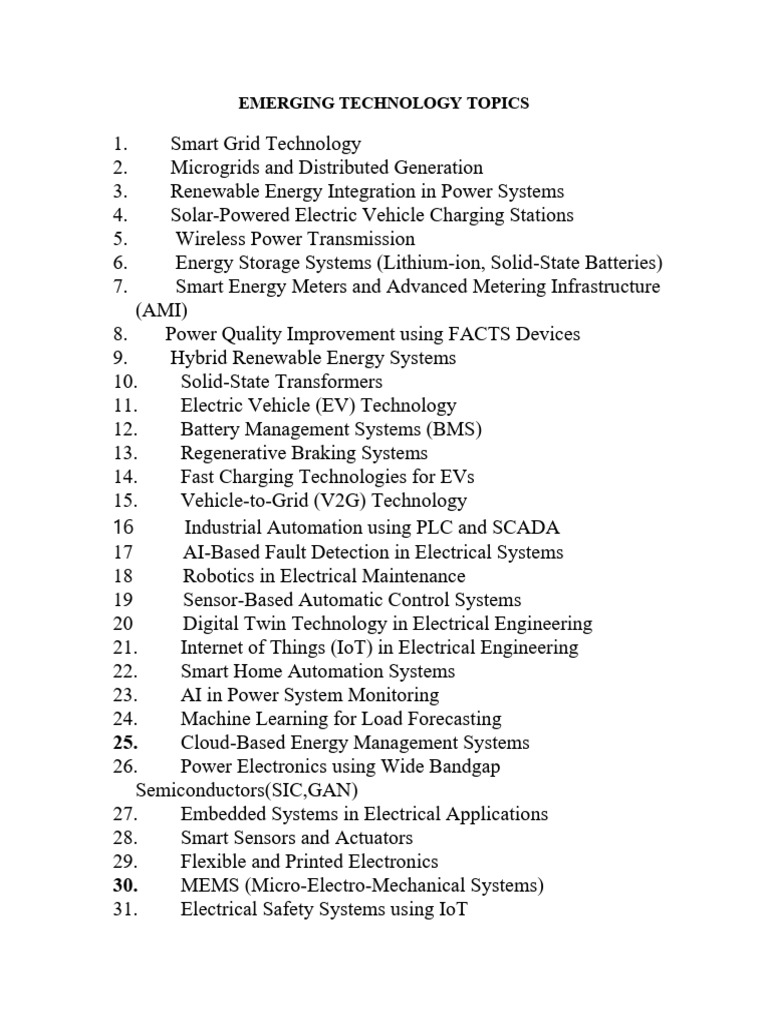Emerging Technology Topics | PDF