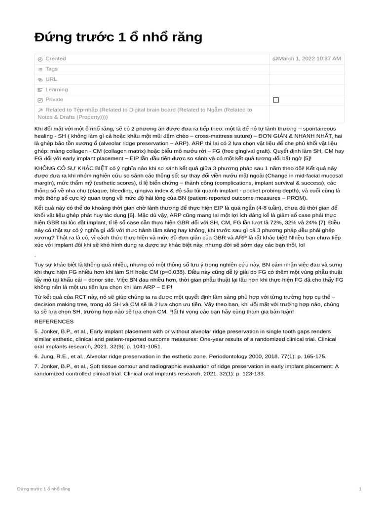 Đ NG Trư C 1 NH Răng | PDF