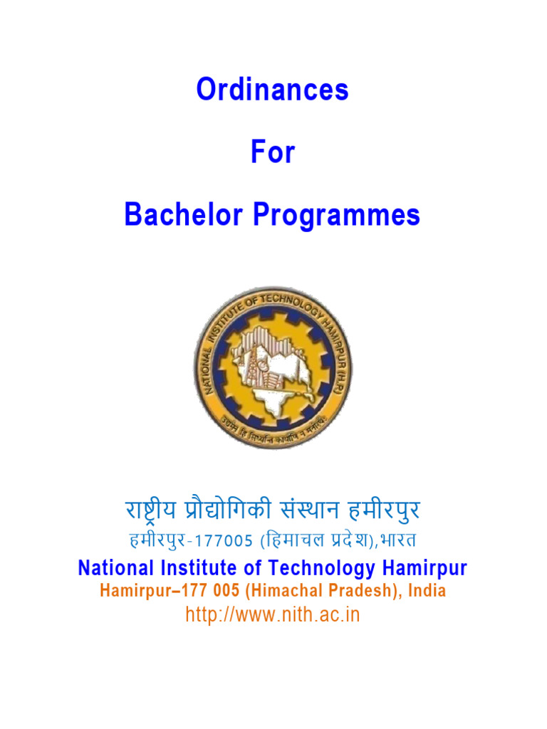 Ordinances for Bachelor Programmes | PDF | Academic Term | Curriculum