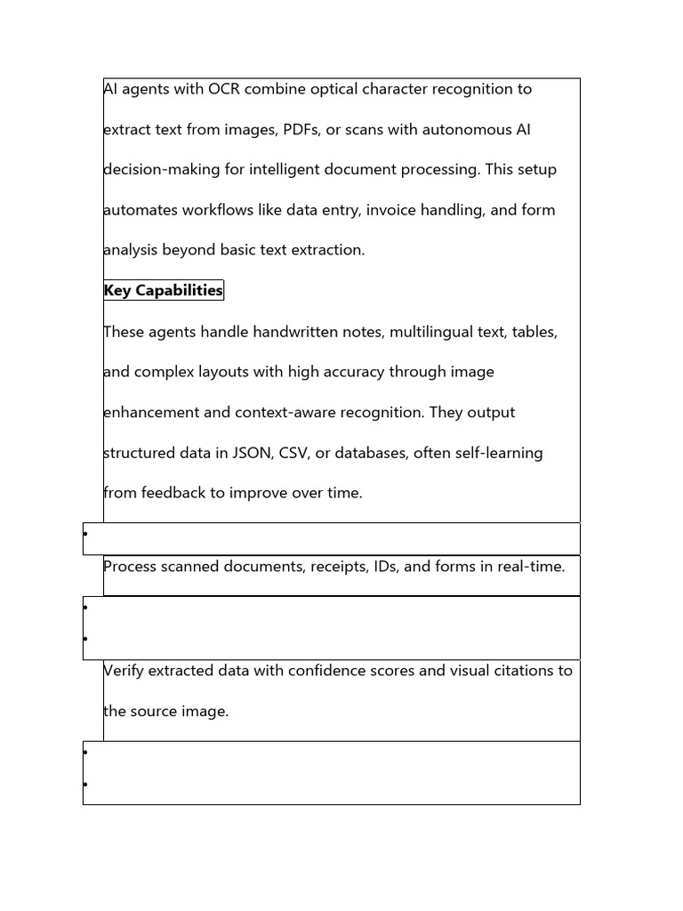 AI Agents With OCR Combine Optical Character Recog | PDF | Optical ...