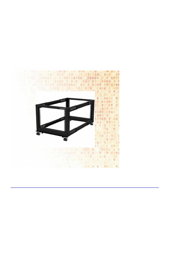 4431 StarTech.com 4POSTRACK8U 4POSTRACK8U Mobile Open Frame Server Rack ...