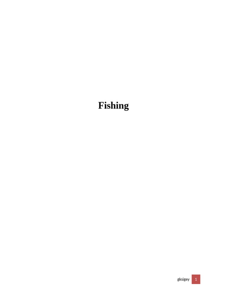 Fishing | PDF | Sea | Atlantic Ocean