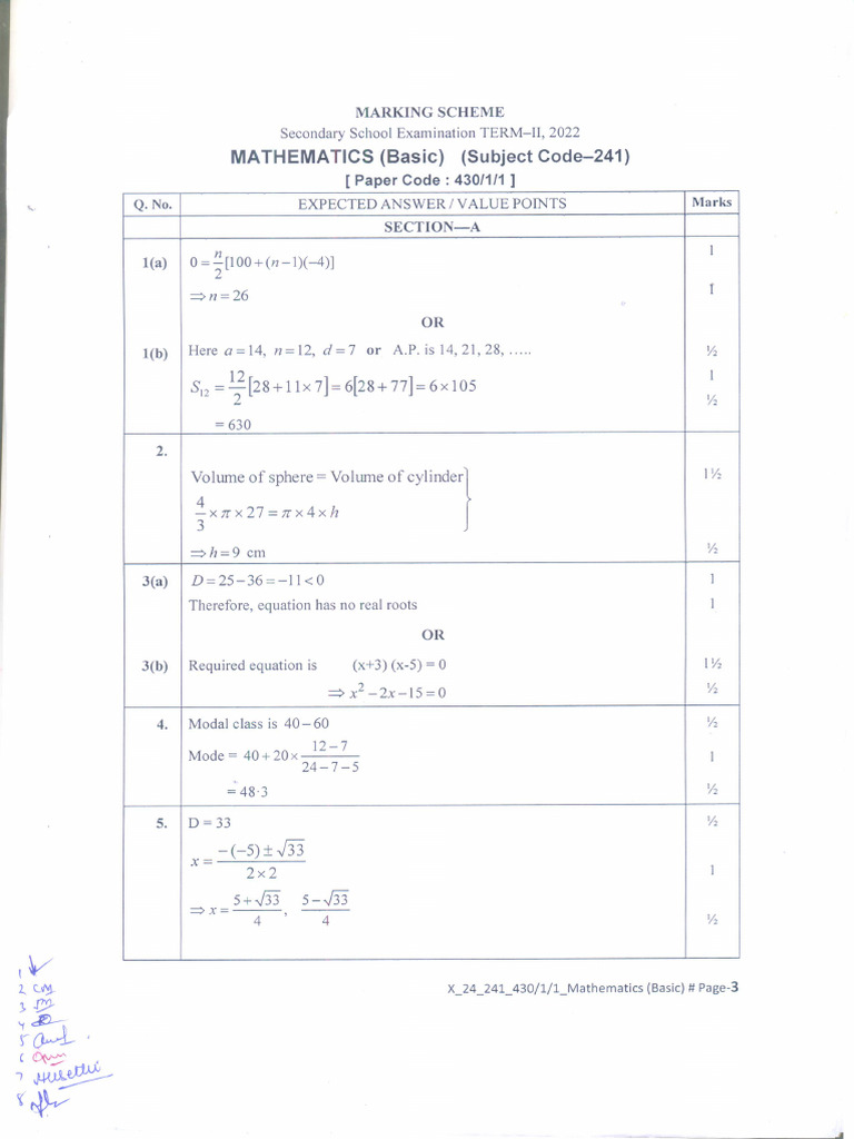Maths PYQ's | PDF | Circle | Sphere