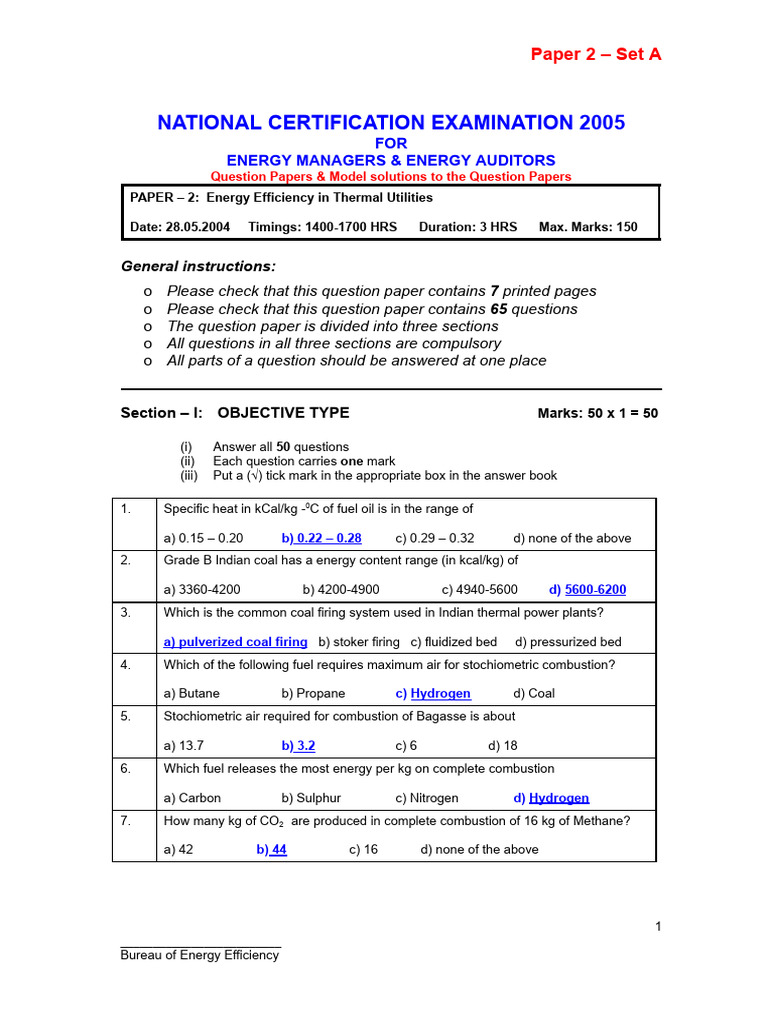 Paper 2 - A | PDF | Boiler | Steam