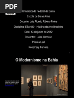 Modernismo Na Bahia