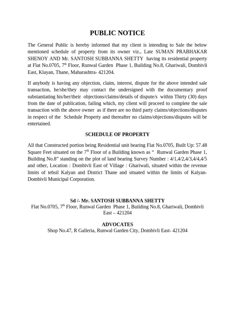 Public Notice | PDF