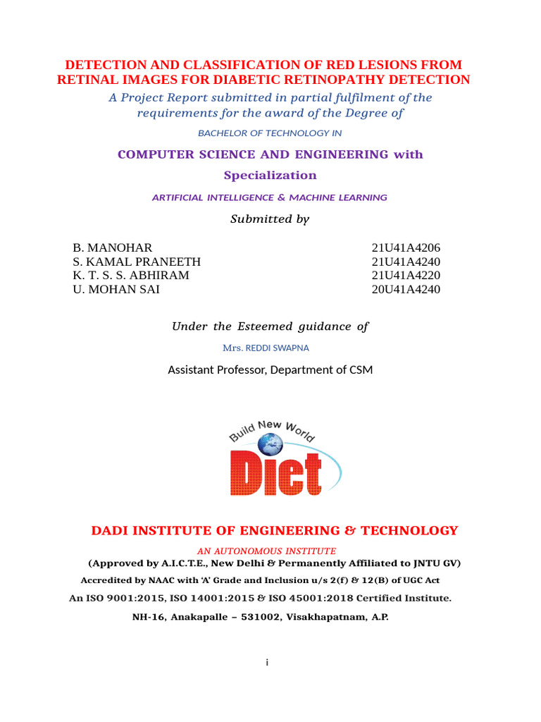 Abhi Updated Report | PDF | Support Vector Machine | Deep Learning