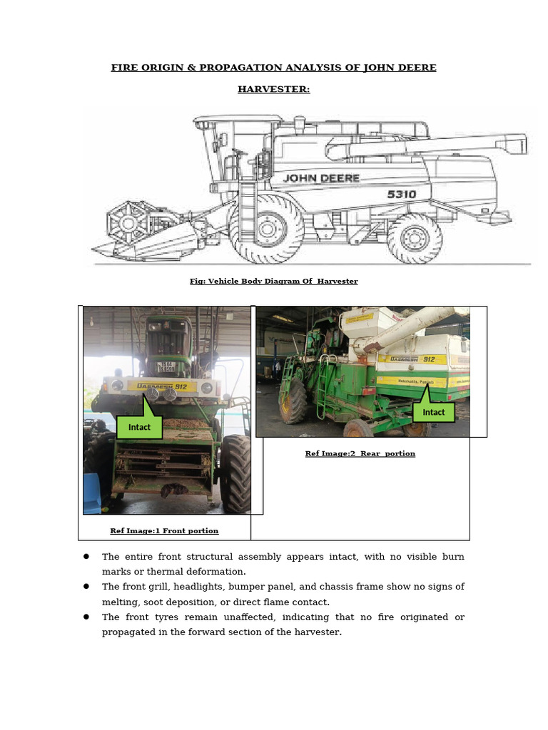 Fire Origin Analysis of Harbester | PDF | Fires | Combustion