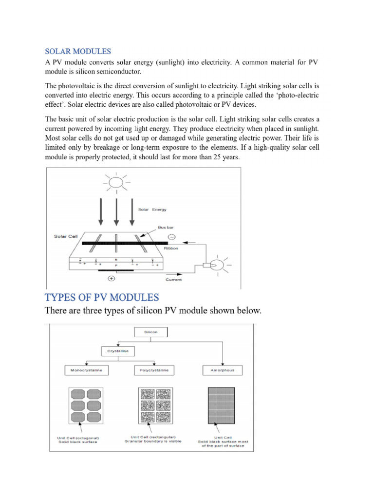 Stand-Alone Solar PV Installation Notes | PDF