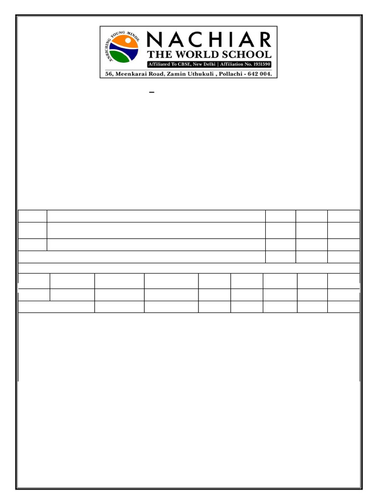 Test Blue Print Format | PDF