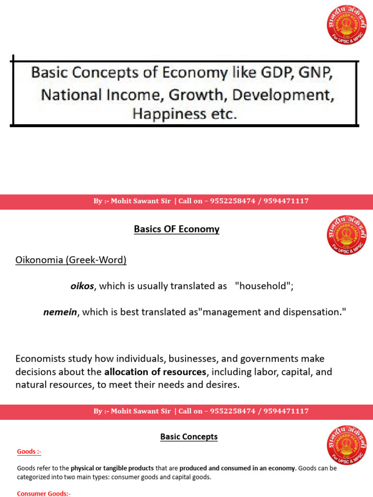 Eco BasicConcept | PDF | Demand | Elasticity (Economics)
