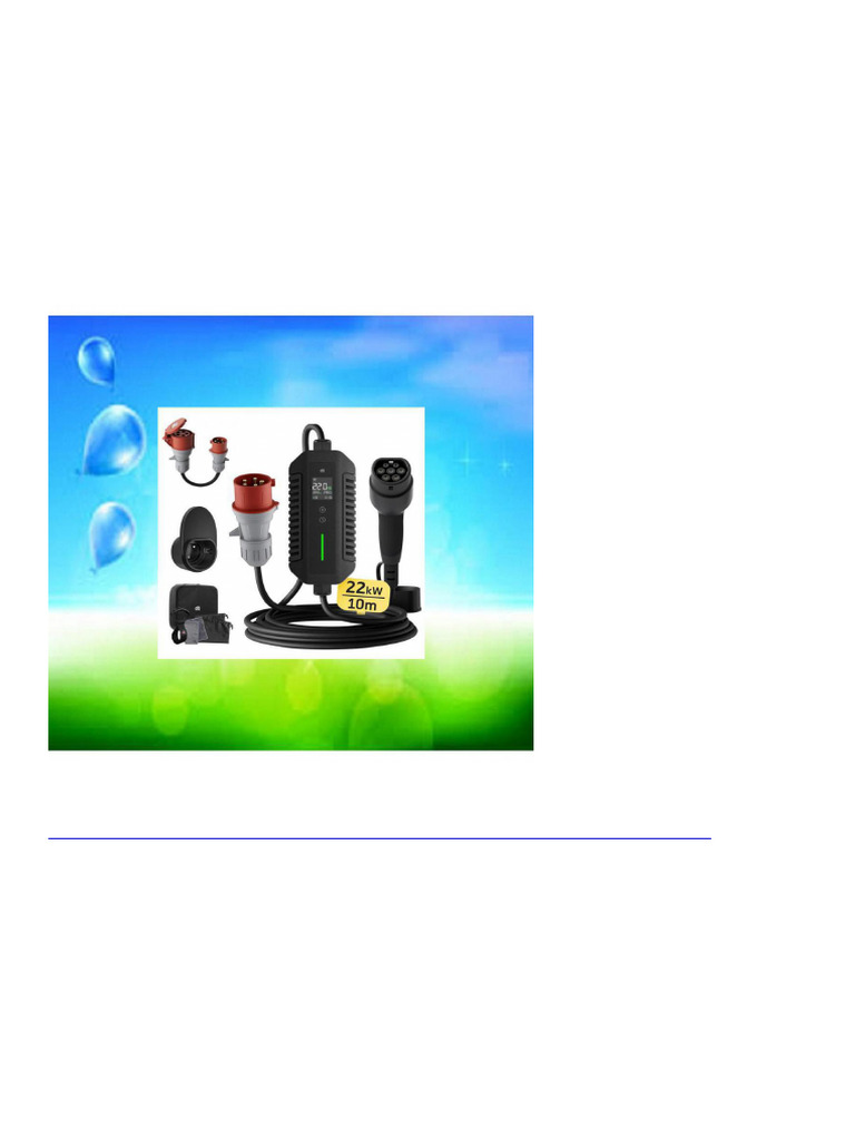 5938 dÃƒÂ© Mobile Wallbox Charging Station 22 kW 3-Phase 10m 6-32A with ...