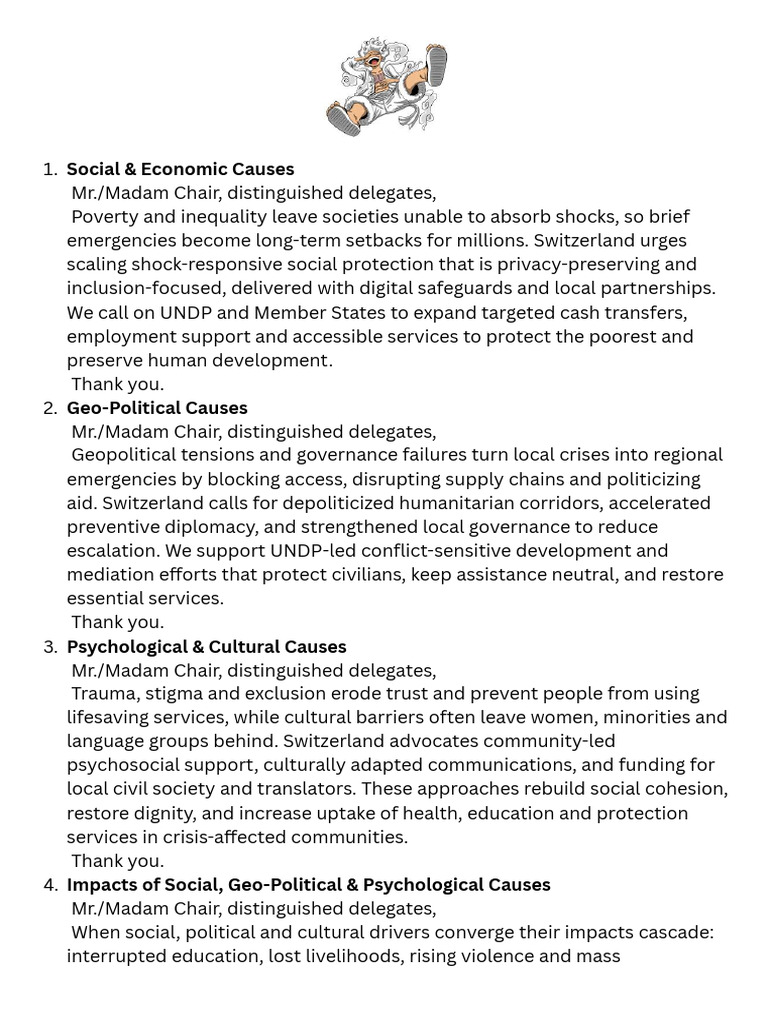 Super Moderative caucus | PDF | United Nations Development Programme ...