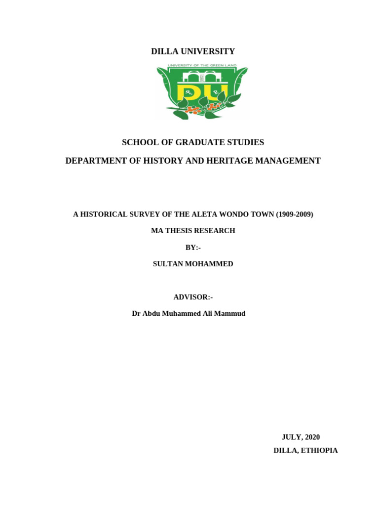 Sultan M Revised Final Thesis | PDF | Ethiopia