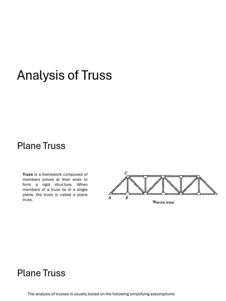 6.2 Analysis of Truss | PDF