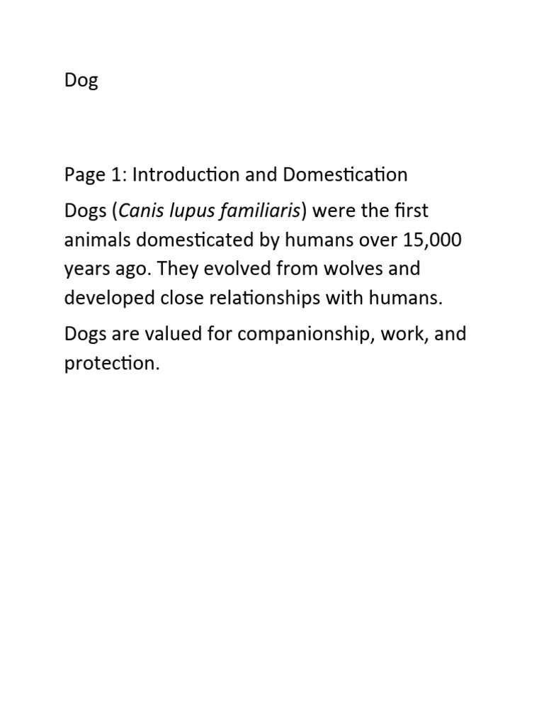 Dog | PDF