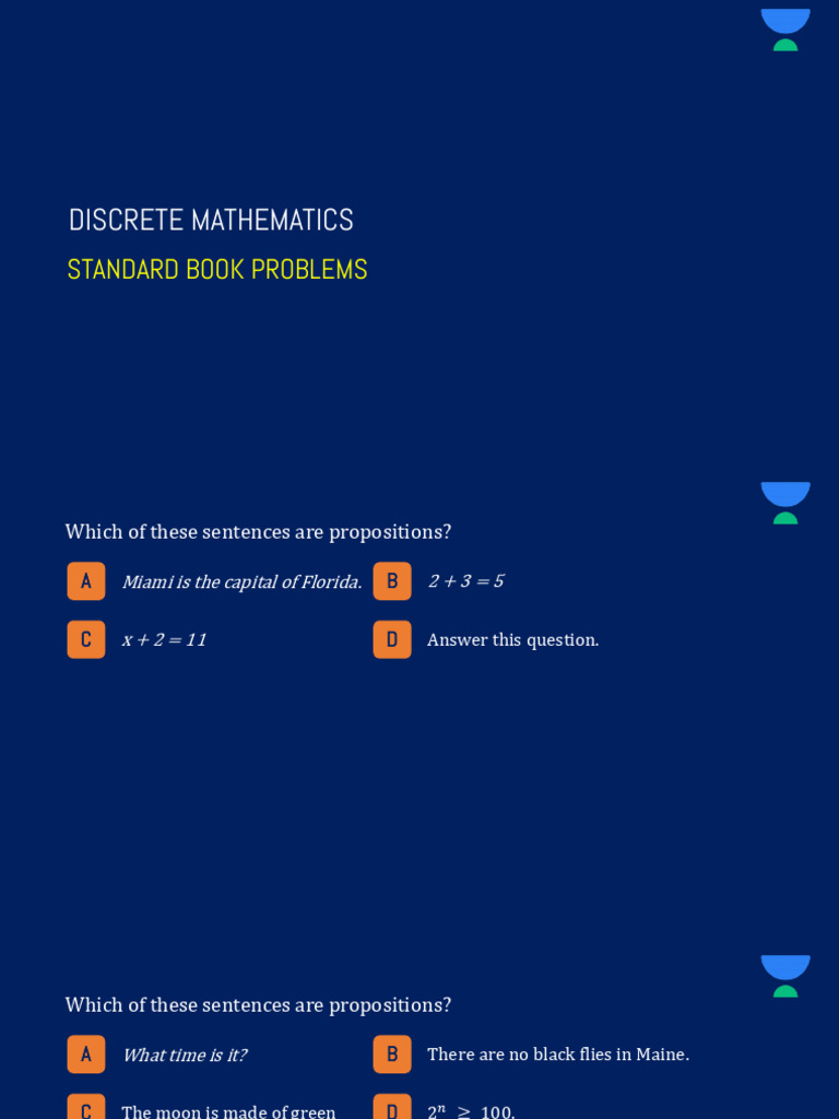 Standard Book Problems 1 | PDF | Proposition | Mathematical Logic