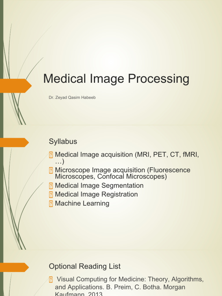 Medical Image Processing Lec 1 | PDF
